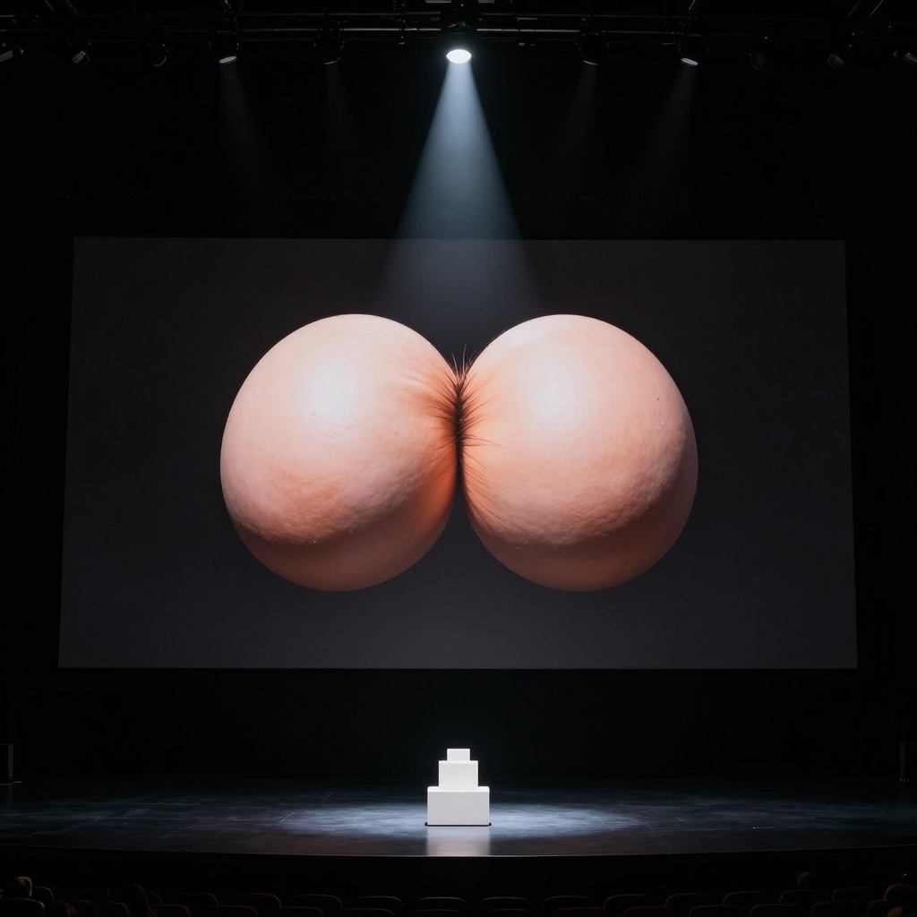 A pedestal under one light